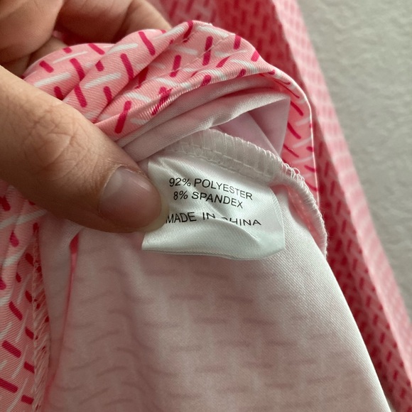 Women’s Pink/Green SPF Zip-Up - Picture 5 of 7